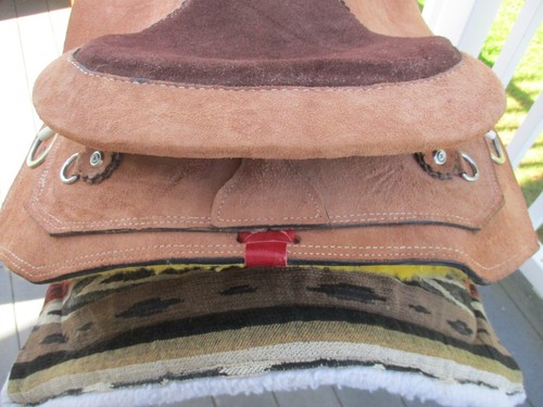 NEU 15"" ROUGHOUT WESTERN TRAININGSSATTEL QHB 24# - Bild 7 von 11