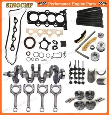 1.6L Engine Rebuild Overhaul Kit Crankshaft / Rods / Timing For Hyundai KIA G4FD