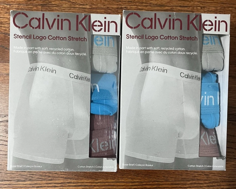 Ropa interior para hombre Plantilla Logo Algodón Elástico Paquete de 3 calzoncillos boxer/multicolor Foto 2 de 4