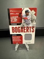 2017 Panini Chronicles - Swatches #CS-XB Xander Bogaerts /499 (MEM) Red Sox