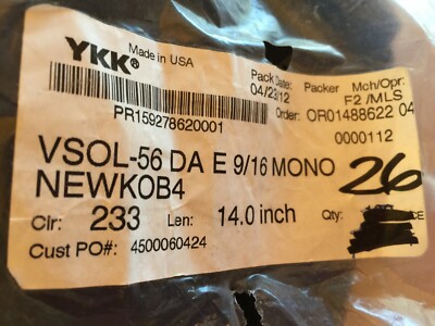 YKK Separating Plastic Dark Navy Blue (233) Vislon 12