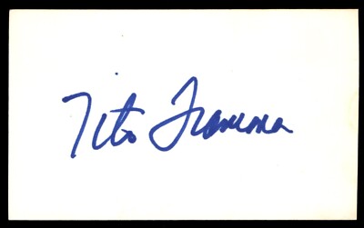 Tito Francona Baseball Signed Index Card Auto Autograph (no COA) *e1
