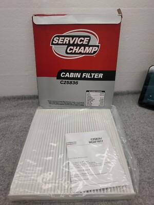 C25836 Service Champ Cabin Filter 9x10''- WCAF1817 CF10742 C25836 PC5836 VCA-1075