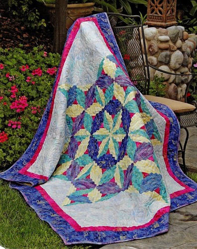 log cabin triangle quilt pattern