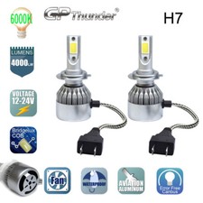 New Gp Thunder H7 Led Car Headlight Kit Bulb 6000k Replacement 2 Bulbs