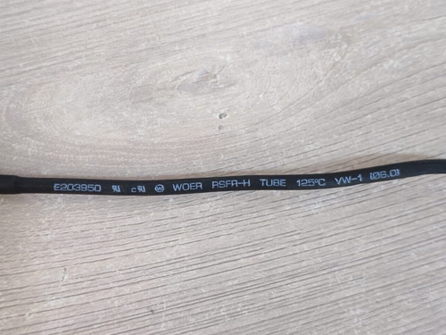 LOTE 5 PIEZAS. E203950 Woer RSFR-H Tubo 125°C VW-1 (⌀6.0) - Nuevo Sin Caja - Imagen 4 de 6