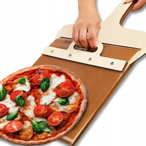 Pala per pizza in legno pala per pizza pala per pane pala da forno sollevatore per pizza pizza - Foto 2 di 10