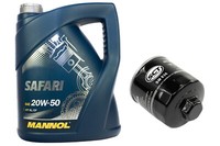 MotoröL Set ÖLfilter SM836 20W50 5 Liter FüR Audi A2 Seat Leon Skoda Fabia Vw
