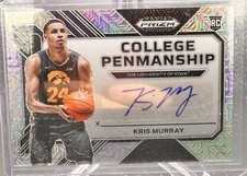 Kris Murray College Penmanship MOJO AUTO - 2023 Prizm Draft Picks