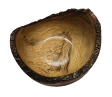 LIVE EDGE BOWL HANDCRAFTED HARDWOOD RUSTIC 5.5" X 3"