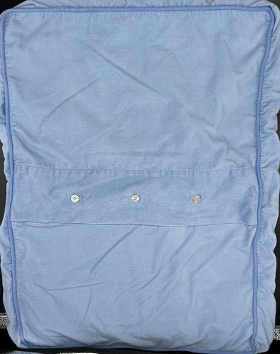 Tommy Hilfiger Corduroy Pillow Sham Light Blue Standard Size Rectangular - Picture 4 of 7