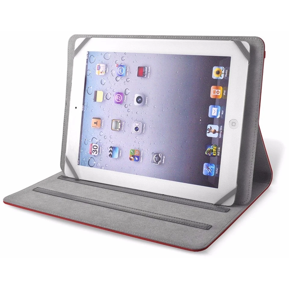 Moleskine Universal Stand Folio Case 7-8 inch Tablets fits iPad MINI 1 2 3 4 Red - Image 4 of 4