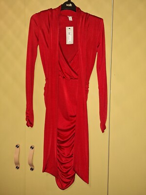 River Island Red Bodycon Dress Christmas New