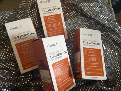 Lot 4x New Elastalift Miracle Tumeric Oil Clear&brighten For Skin - Lightweight