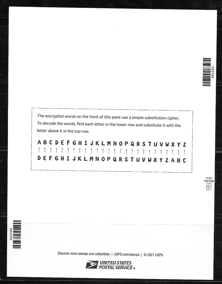 2022--6th Three IMPERFORATE (NO DIE-CUT) Issues Full Panes, MNH--5720a- 5747a - Image 4 of 4