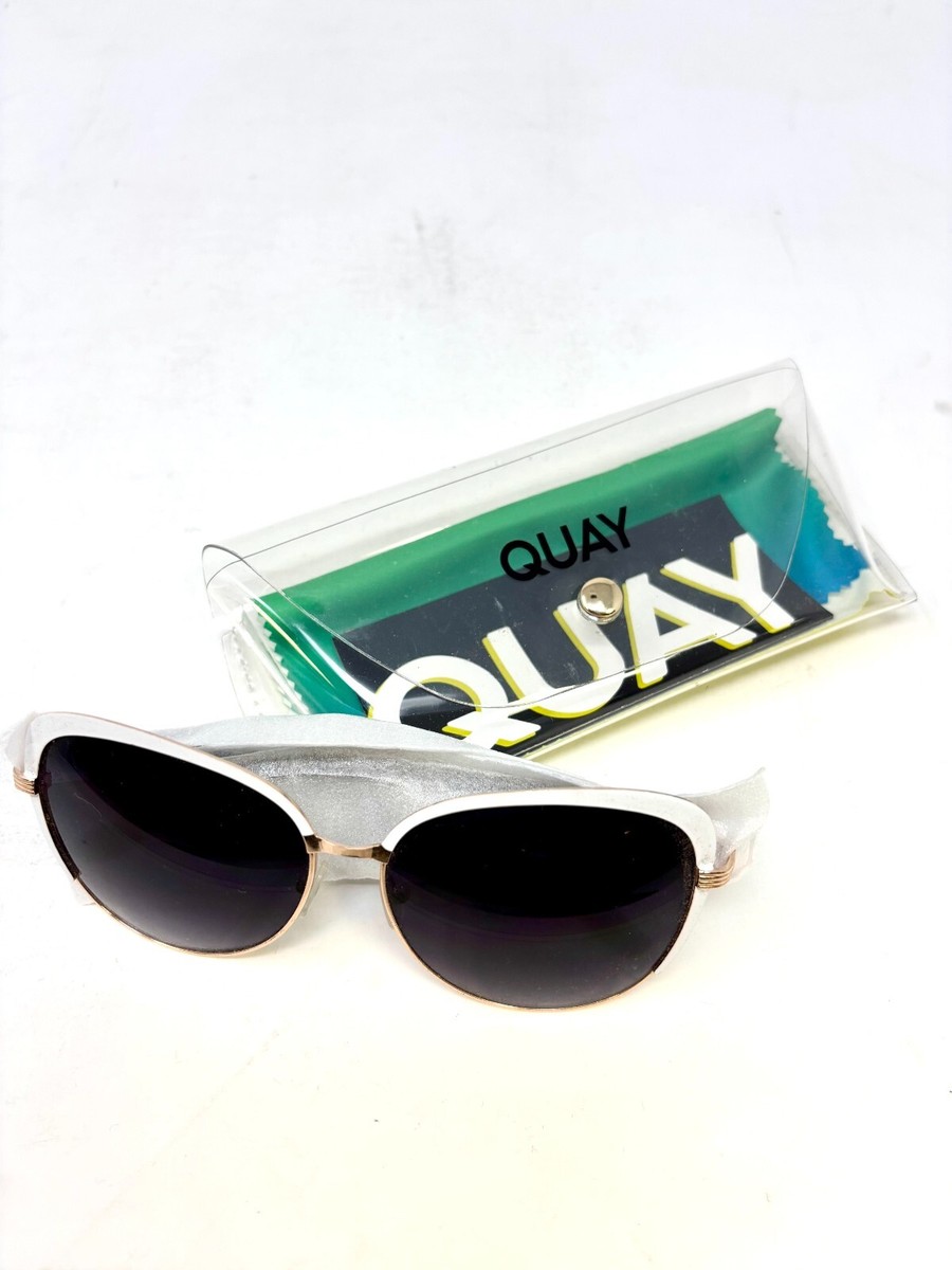 Quay Gold & White Framed Aviator Sunglasses 9343963004915| eBay display picture 3