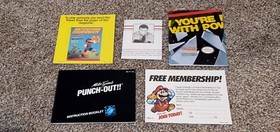 Mike Tyson's Punch-Out Nintendo NES Punchout Manual Letra &iexcl;Balas Blancas y Estrella!