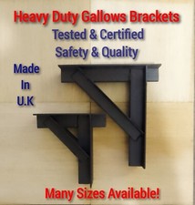2 very strong gallows/chimney brackets certificated safety 50x50x5