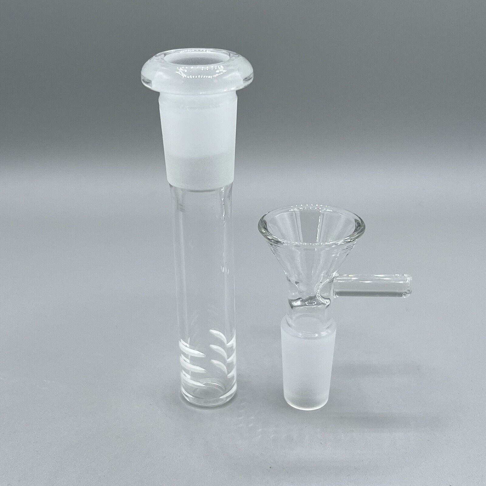 2.5 Downstem Tobacco 18MM to 14MM Glass Water Pipe + 14mm HOOKAH Bong Bowl. Available Now for 14.39