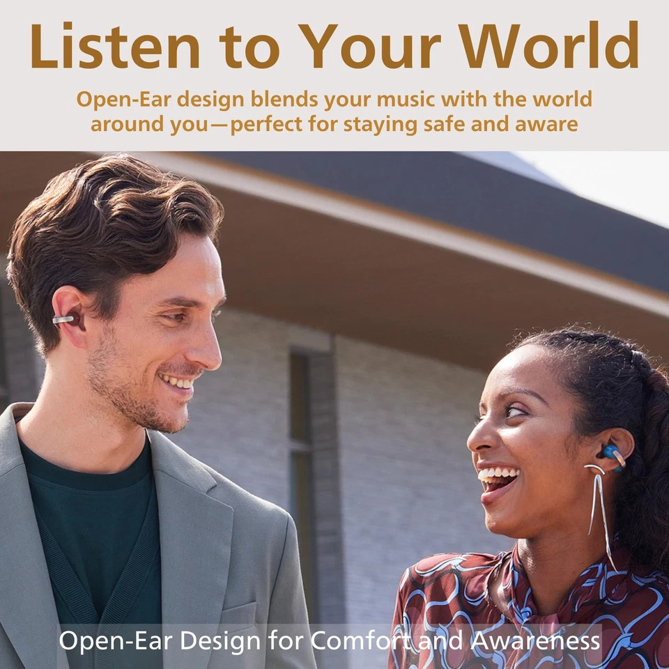 JVC Nearphones Auriculares Inalámbricos Verdaderos Oreja Abierta Bluetooth 5.3 HANP1T - CAJA ABIERTA Foto 2 de 4