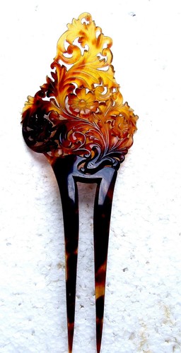 ANTIQUE HAIR COMB -  NO US IMPORT FEES - Foto 2 di 21