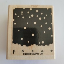 Peace Wooden Mounted Rubber Stamp 2006 Stampin' Up