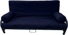 Full Size Futon Cover, Bolsters, 3 pcs Set, Mattress Protector, Slipcovers, Navy