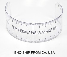 Microblading Eyebrow Stencil Makeup Reusable Measuring Shaper Tattoo Ruler Tool