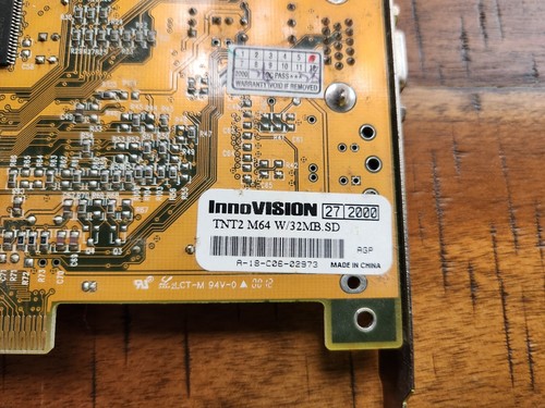 InnoVision - Tornado TNT2 M64 - 32MB - AGP Video Card - Picture 8 of 9