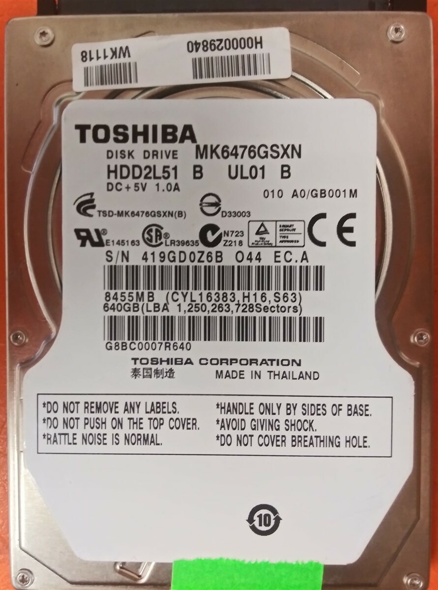 HDD Hard Drive SATA Laptop 2.5 HDD Hard Drive SATA Laptop 2.5