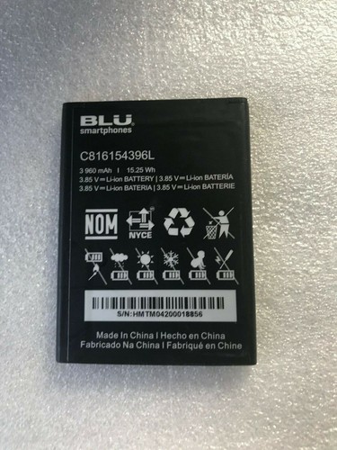 C816154396L NUEVA Batería Original Para BLU G60 3960mAh 15.25Wh 3.85V |