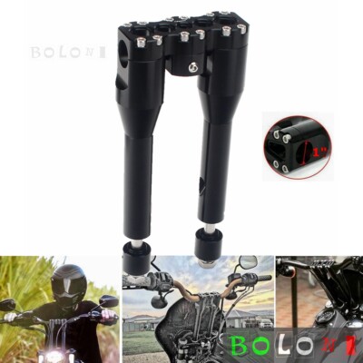 1'' Handlebar Riser Kit For Harley Dyna Super Glide Wide Glide Softail Sportster