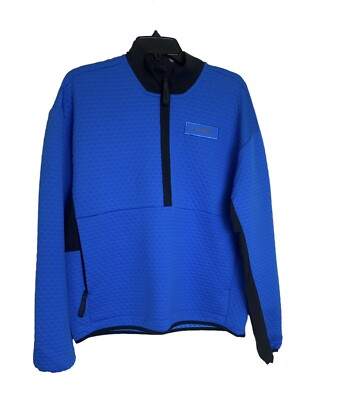 Adidas Terrex Hike Half-Zip Fleece H48995 Mens Shock Blue Long Sleeve Sz Med NWT