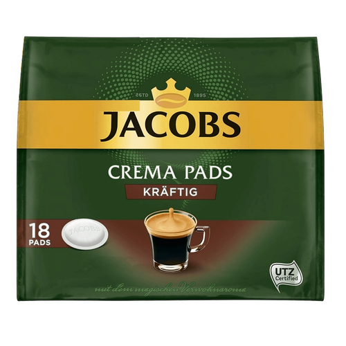 6X 18 Jacobs Crema Pads Strong Coffee Roasted Coffee Creamy Flavor - 第 3/3 張圖片