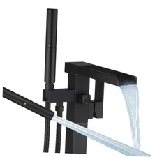  Tub Filler Freestanding Bathtub Faucet Free Standing Tub Faucet Matte Black 