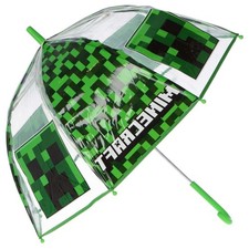 Minecraft Creepers Green Transparent Bell Umbrella 19''