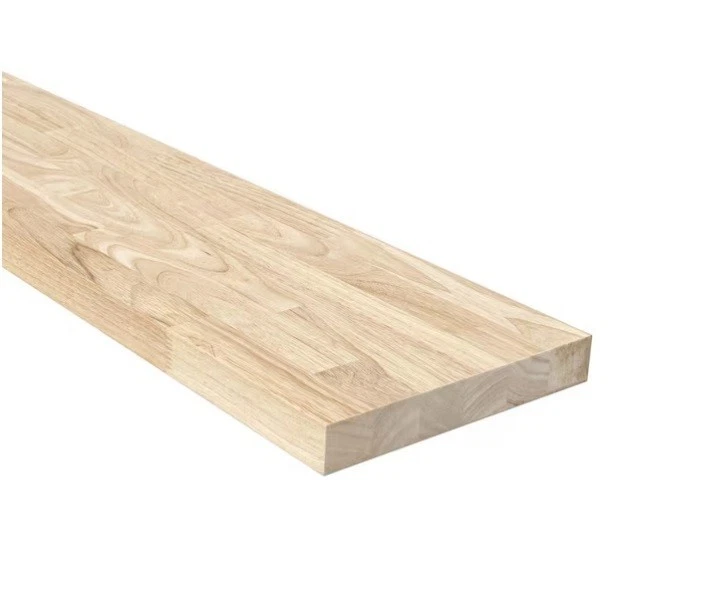 Hardwood Reflections 24" W X 10" D Unfinished Hevea Floating Wall Shelf - NEW - Image 2 of 4