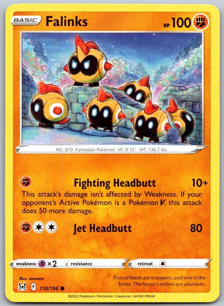 Falinks 110/196 Common Lost Origin Pokemon Near Mint