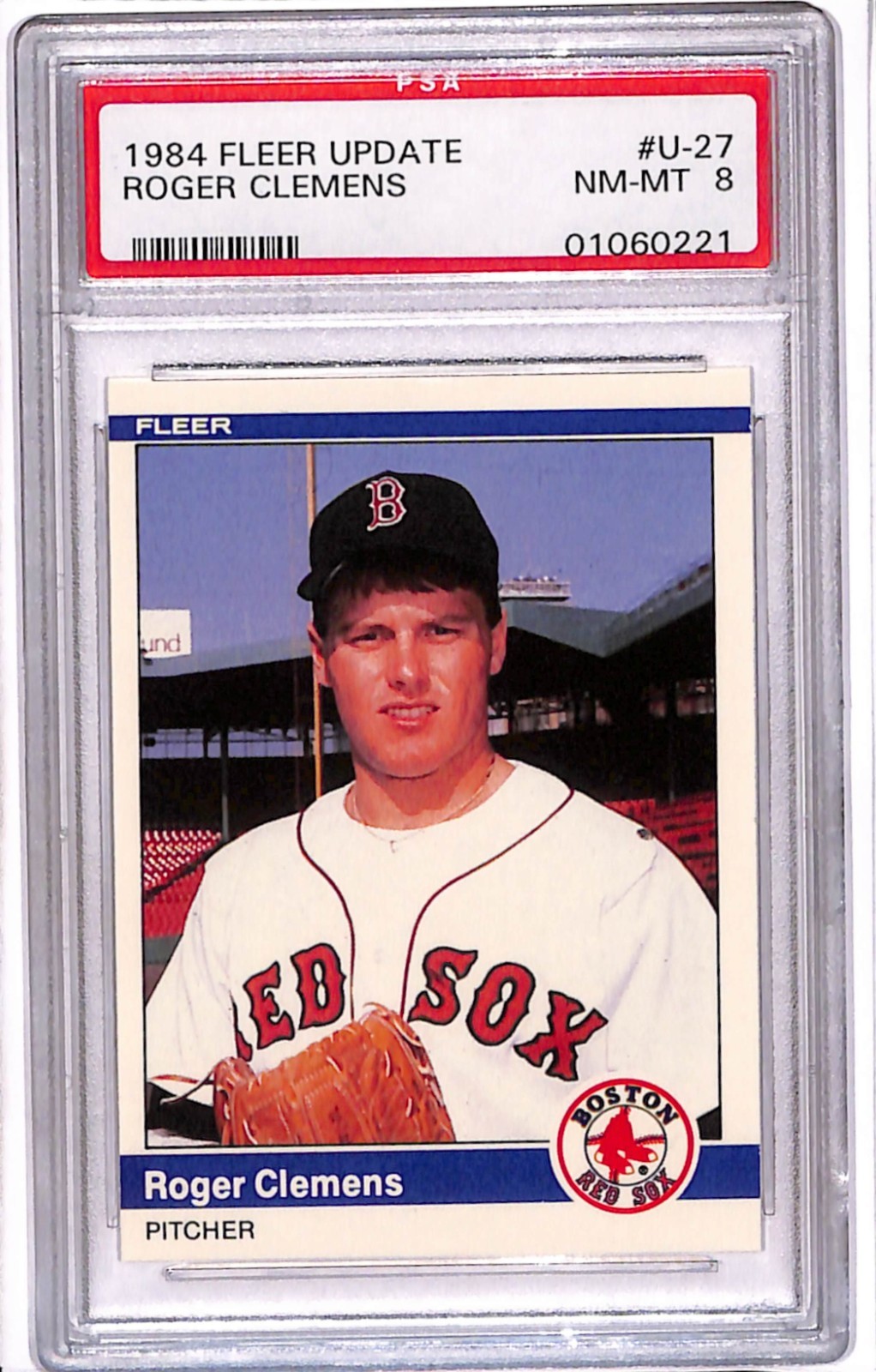 1984 Fleer Update - Roger Clemens #U-27 PSA 8