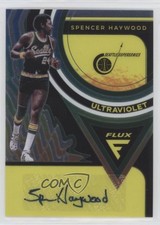 2020-21 Panini Flux Ultraviolet Signatures Spencer Haywood #UV-SHW Auto HOF 07mp