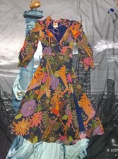 Farm Rio Cool Macaw Multicolour Viscose Midi Dress Size XS