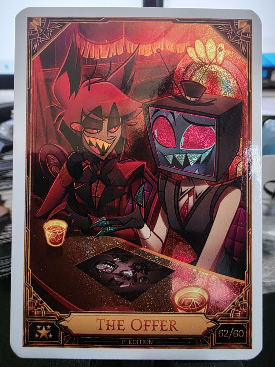 ハズビンホテル S2 トレーディングカード 23/60 foil アラスター R Hazbin Hotel Season 2 HUMAN ALASTOR 23/60 Ultra rare PINK FOIL 2ND