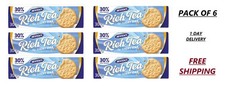 Rich Tea Biscuits The Light One 30% Less Sugar 300 g (Pack of 6)
