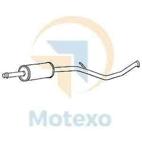 Klarius PG651P Auspuff-Zentralbox FüR 307 307 CC 2.0 01-06-image