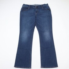 Old Navy Original Bootcut Jeans Womens 14 Short Mid Rise Blue Denim Stretch