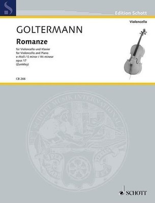 Romanze e Moll op. 17 Cello und Klavier (Mittelstufe - Fortgeschrittene) Goltermann Scho