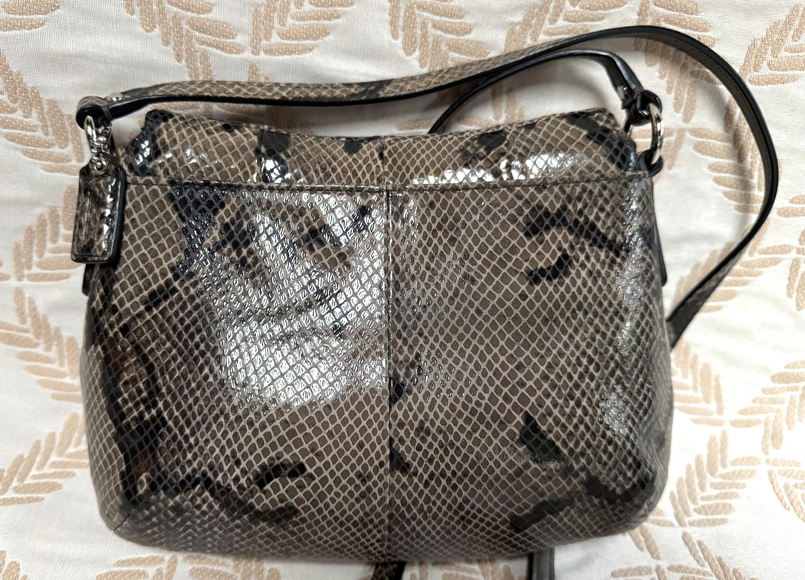 Vtg Coach Soho Python Crossbody Bag Purse - Gem