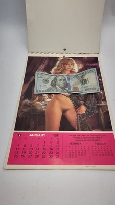 Playboy Calendar 1981 Vintage Complete with Dust Jacket 13'' Pinup Playmates 