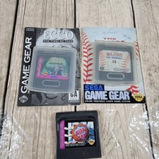 Lot of 3 Sega Game Gear Games NBA Jam Ecco Tides of Time Majors Pro Baseball