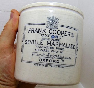 Large 2lb Size Frank Cooper "Oxford" Marmalade Pot / Jar Maling c1920's